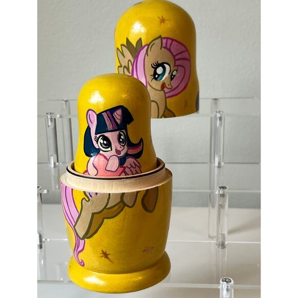 My Little Pony Inspired Handcrafted Painted Wooden Nesting Dolls Complete set - Picture 6 of 10